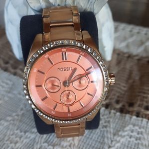 Fossil rhinestone watch